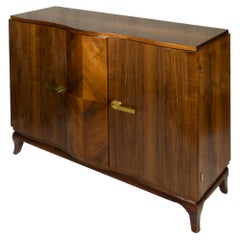 Belgian Art Deco Walnut Sideboard, 20th Century