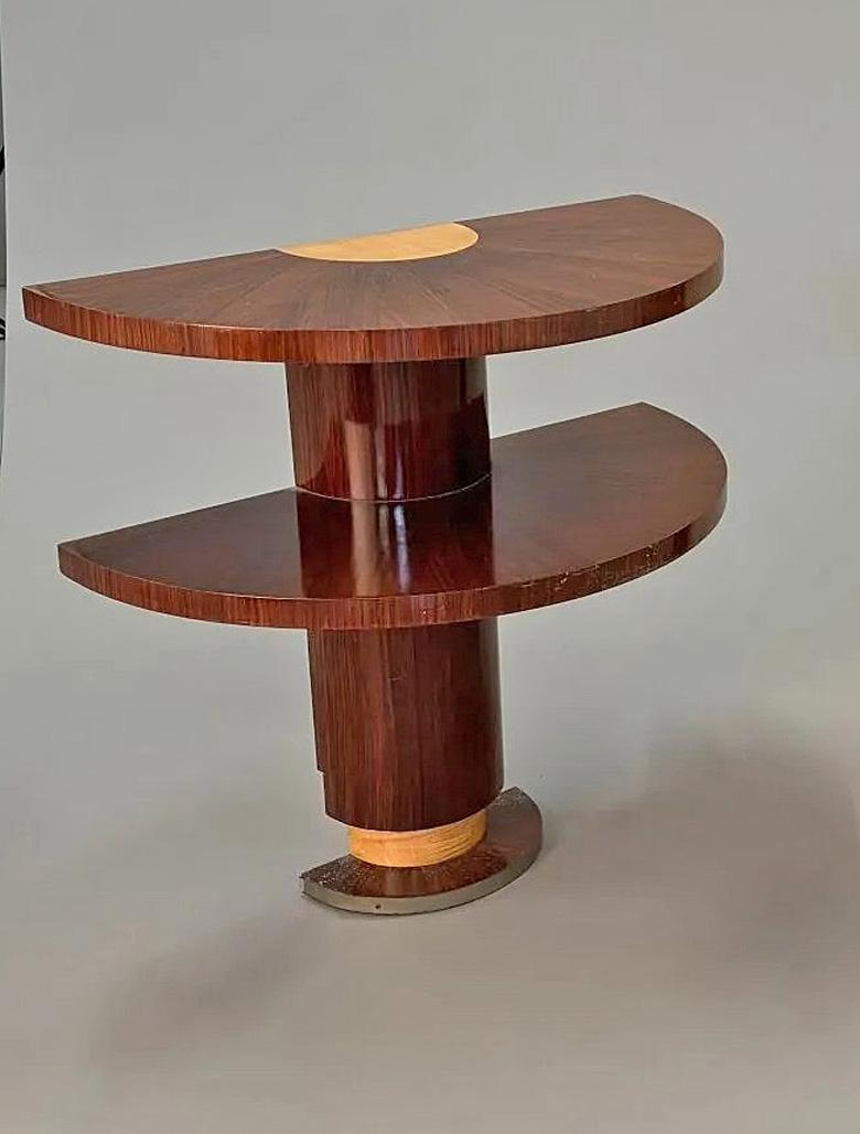 Art Deco Belgian art deco work circa 1930, pair of art deco period console circa 1930 For Sale