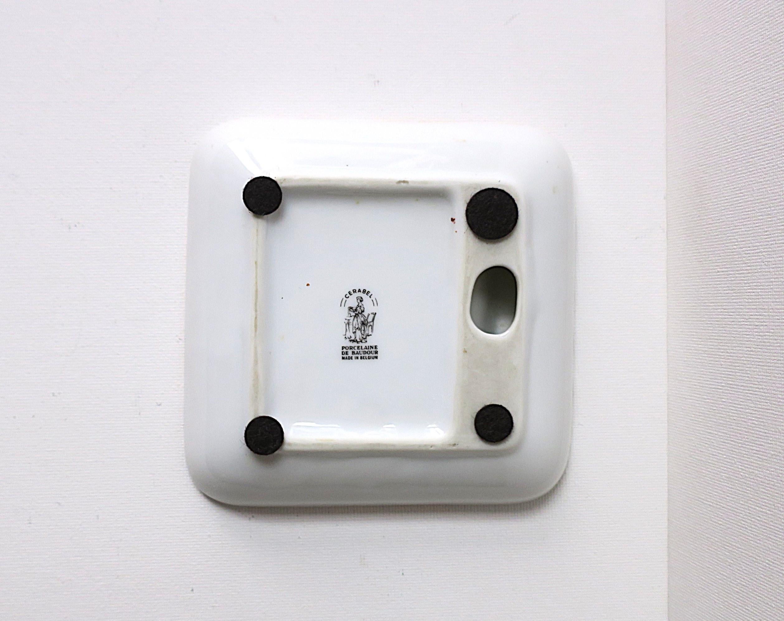 Cenicero de porcelana belga 
