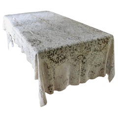 Belgian Battenberg Lace Tablecloth