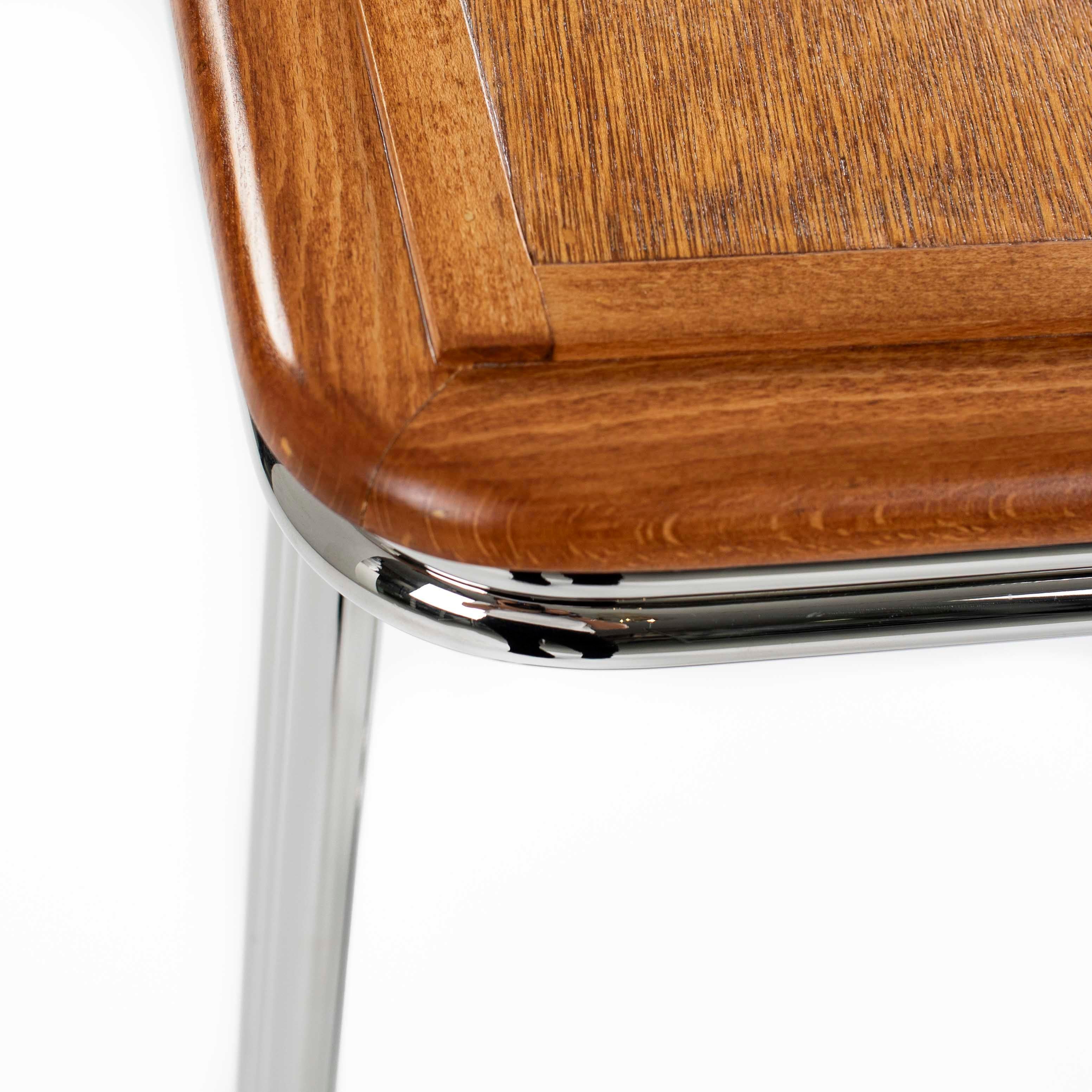 Scrivania Bauhaus belga in Beeche con telaio tubolare riverniciato a 2-3 pezzi, anni '30 in vendita 4