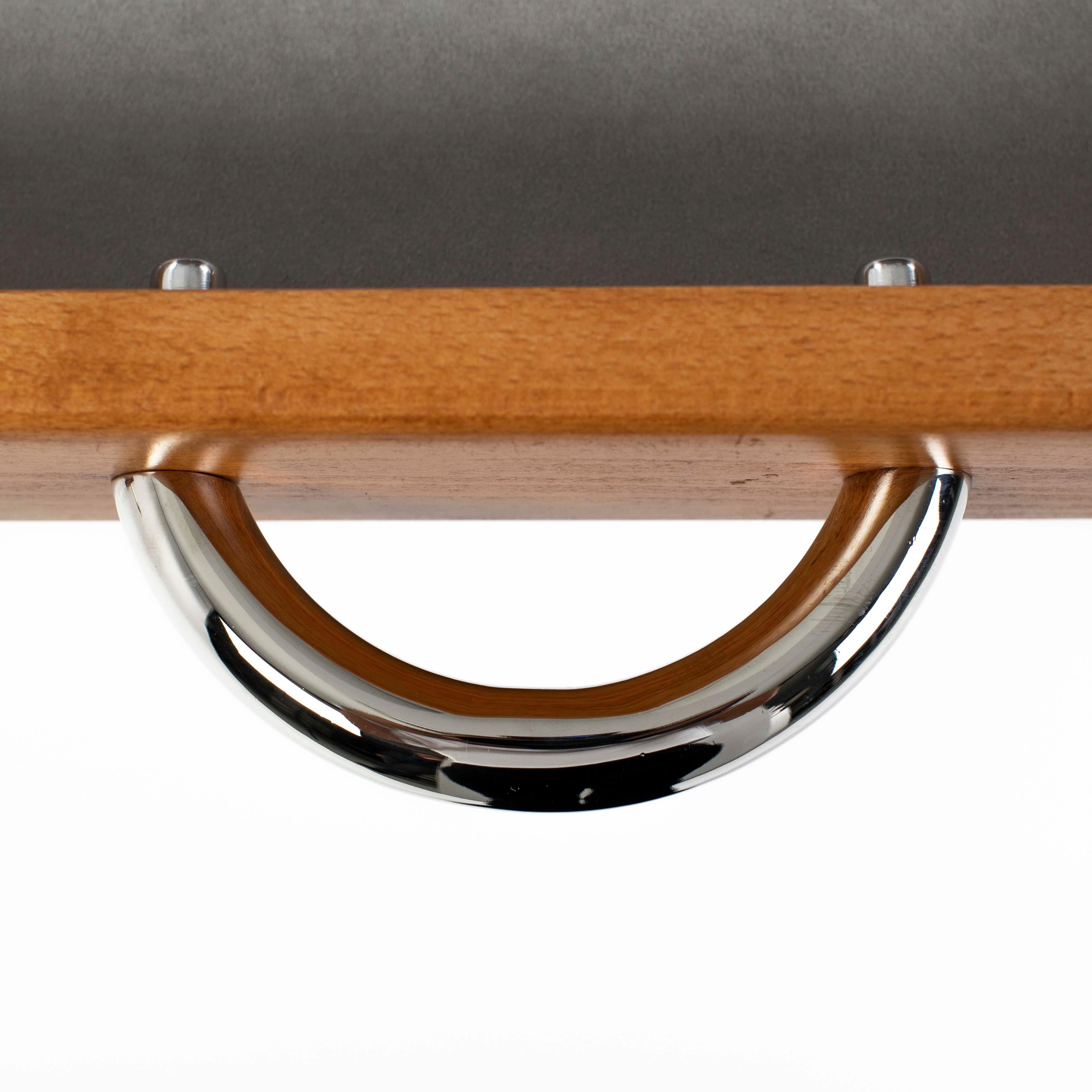 Scrivania Bauhaus belga in Beeche con telaio tubolare riverniciato a 2-3 pezzi, anni '30 in vendita 7