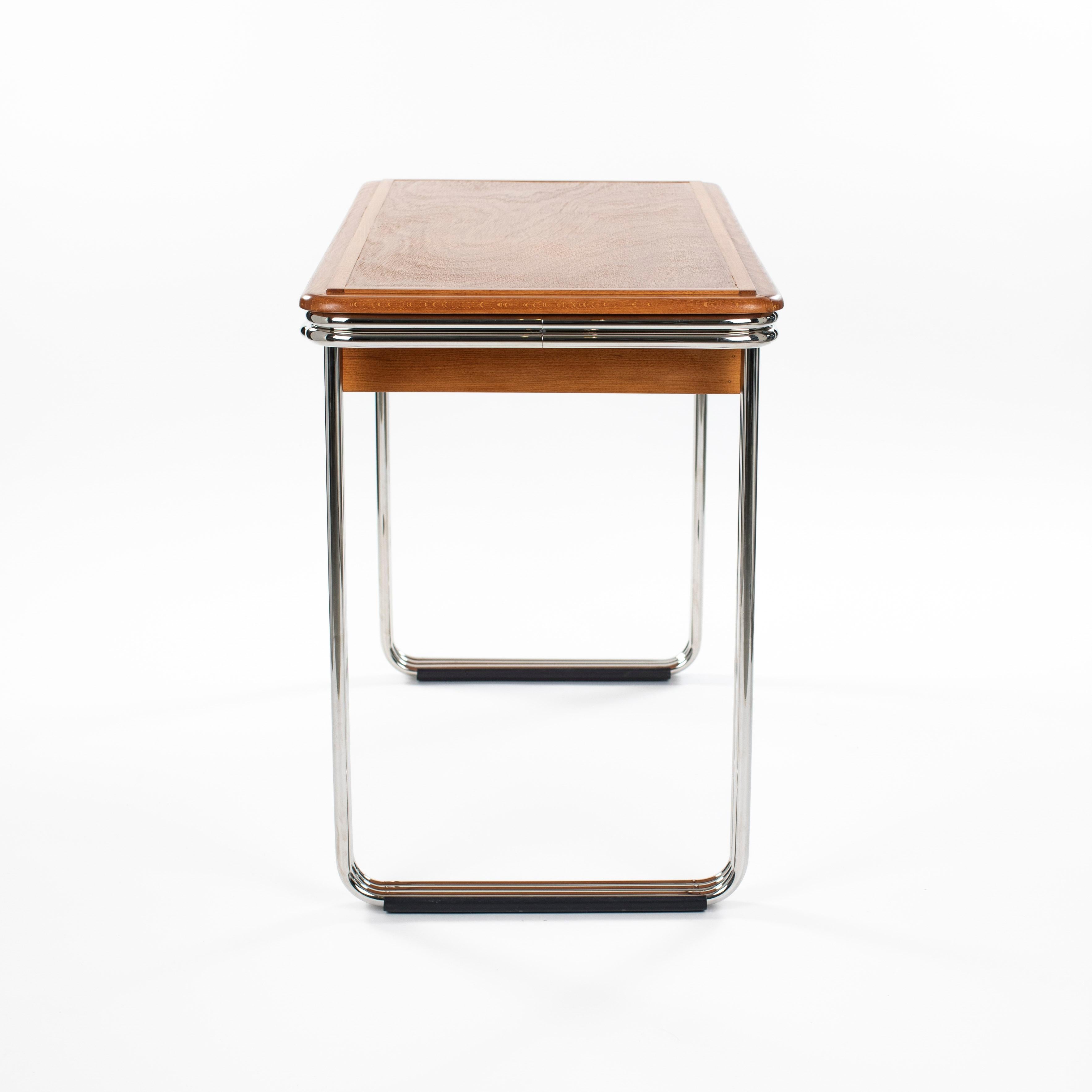 Scrivania Bauhaus belga in Beeche con telaio tubolare riverniciato a 2-3 pezzi, anni '30 in vendita 2