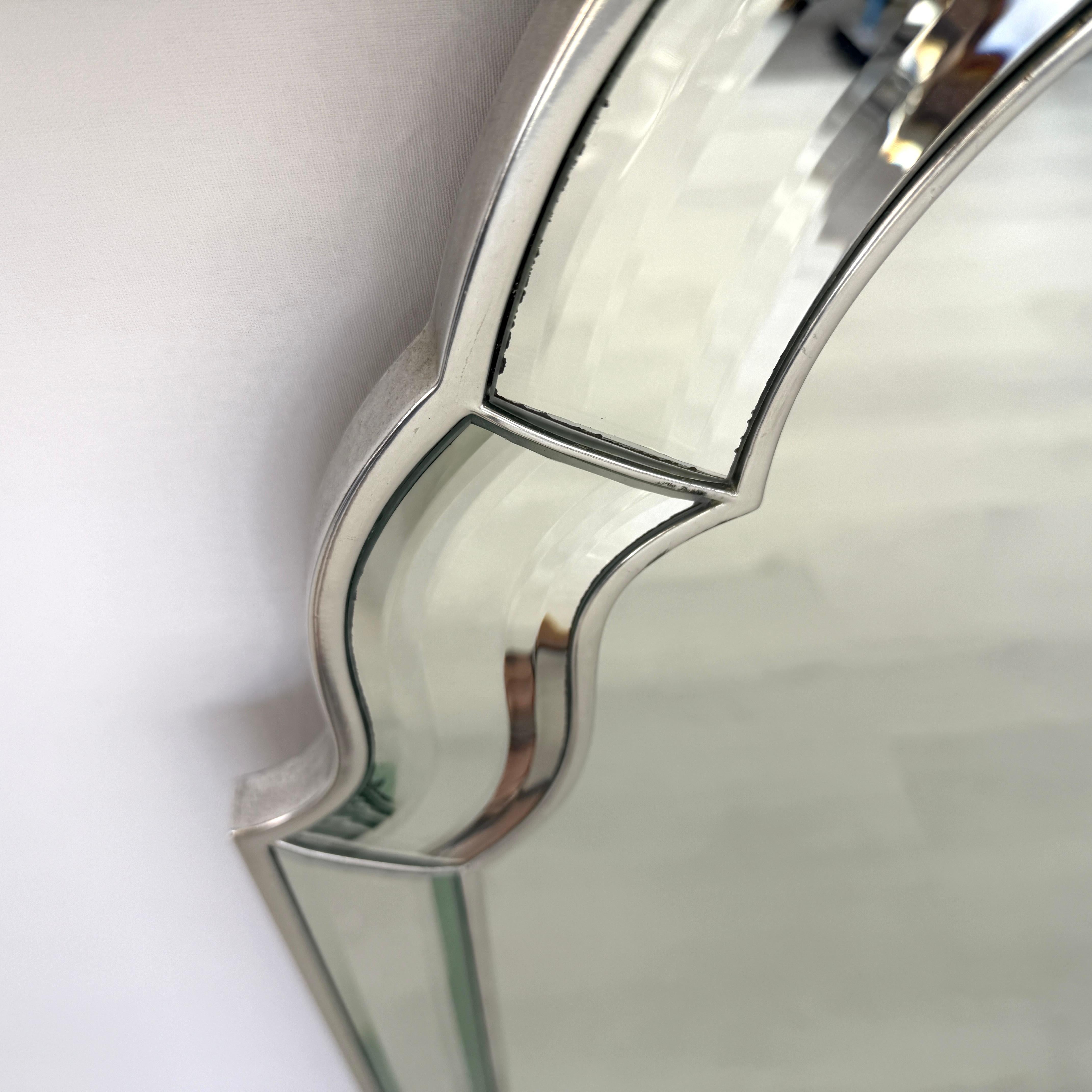 Mid-Century moderno Specchio smussato belga in vendita