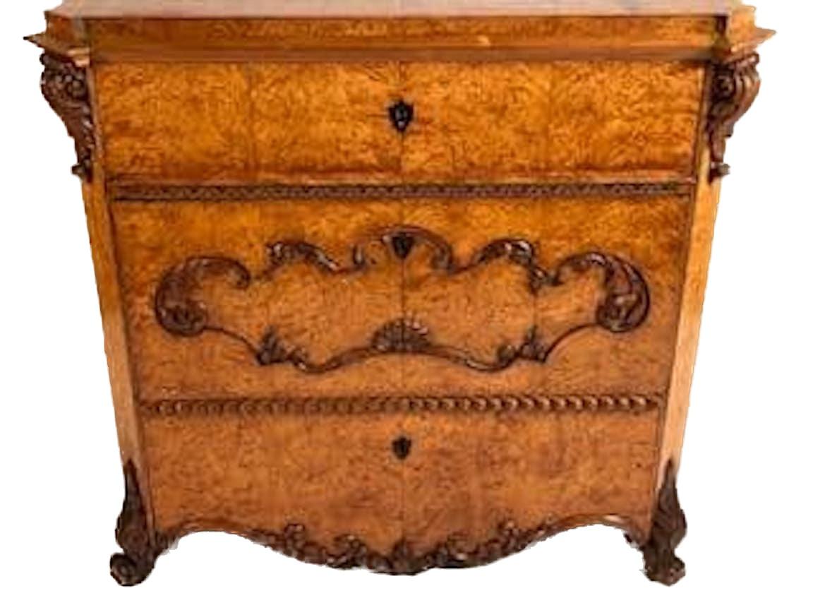 Belgische Biedermeier-Kommode mit Schubladenschrank im Zustand „Gut“ im Angebot in Miami, FL