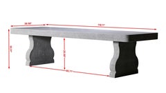 Belgian Blue Hard Stone Garden Table  Luxury Outdoor & Indoor Table  Veranda