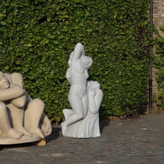 Belgian Blue Stone Statue by Jan Keustermans