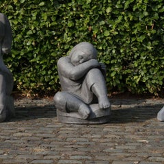 Belgian Blue Stone Statue by Jan Keustermans