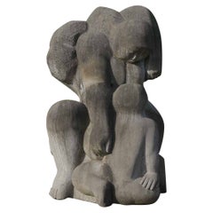 Statua di pietra blu belga di Jan Keustermans