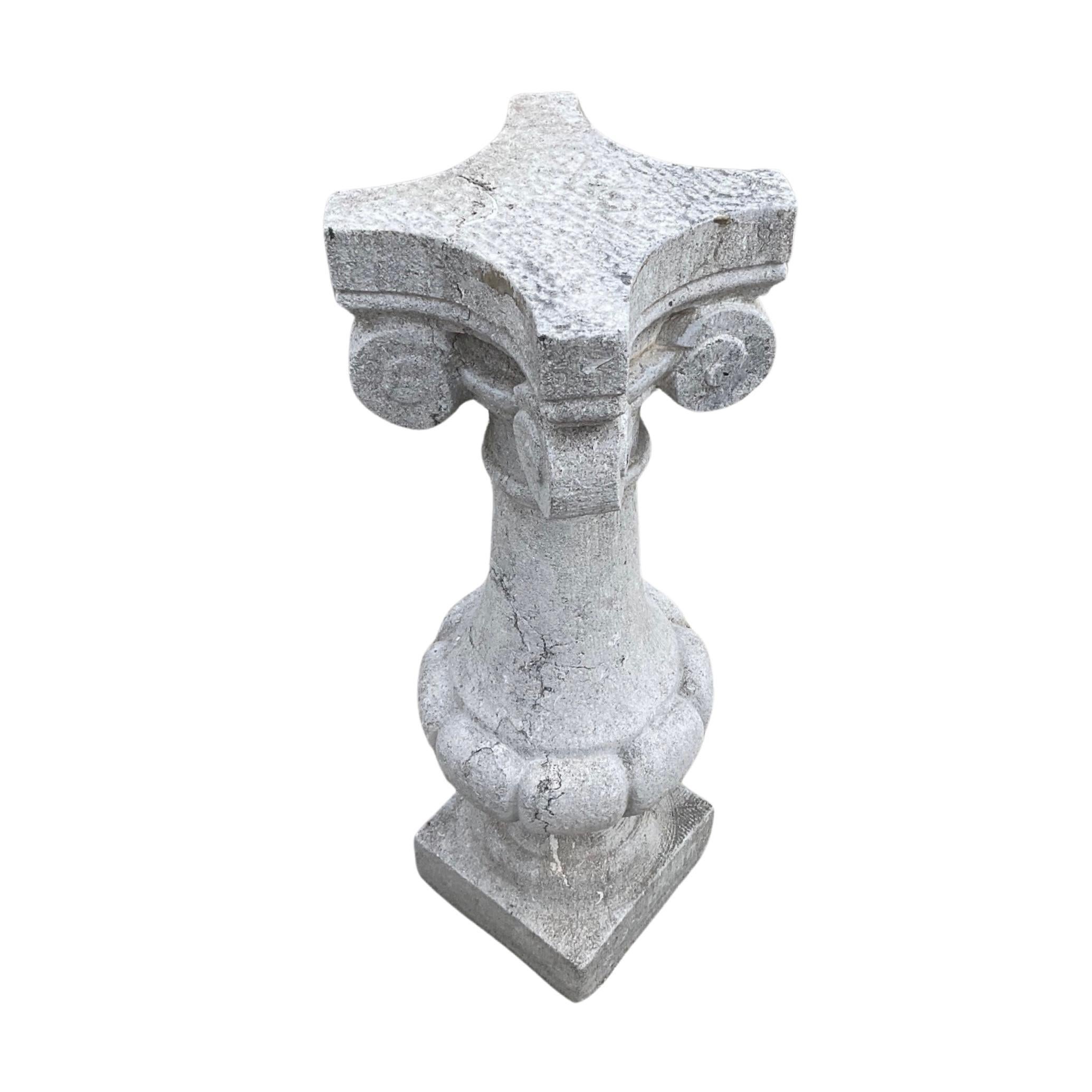 These authentic 18th-century Belgian Bluestone Balusters provide a unique and antique look. Perfect for creating a base for a tabletop or for decorating a garden, this timeless design will add a touch of classic elegance to your home.
