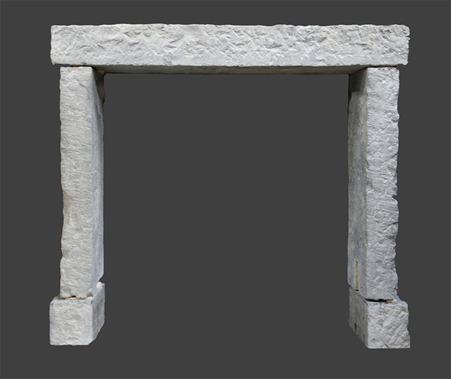 Self comopsited with from pieces Belgian bluestone out 
of the 19th Century.
To place in front of the chimney.