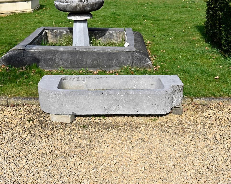 Very large sink made out of Belgian bluestone recuperated
out of a kitchen in a mansion near Brussels, Belgium.
