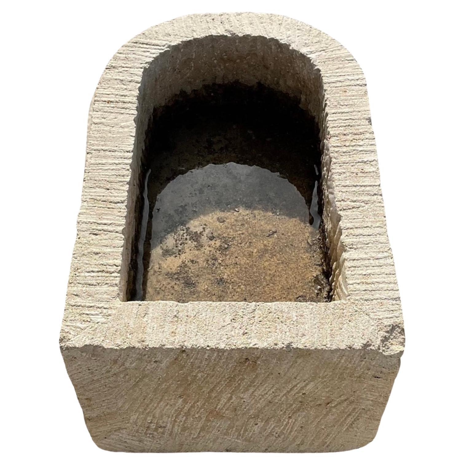 Belgian Bluestone Semicircle Planter For Sale