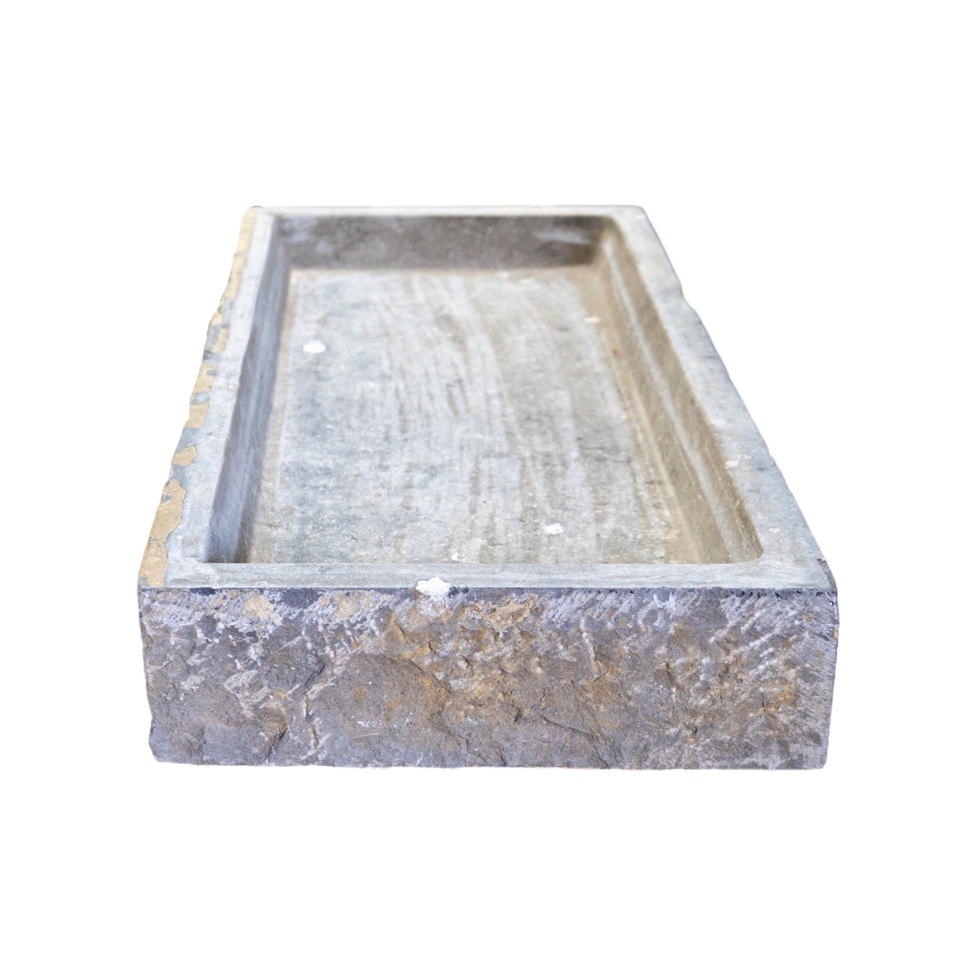 Belgian Bluestone Sink In Good Condition In Dallas, TX