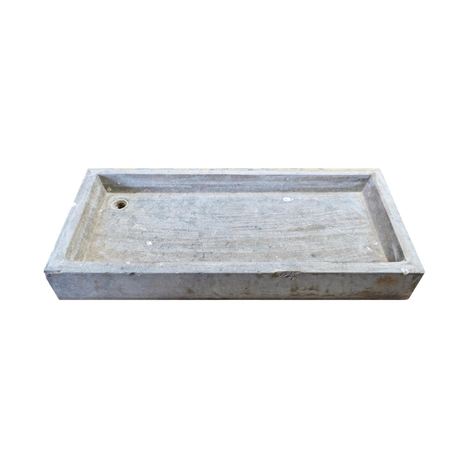 Late 19th Century Belgian Bluestone Sink For Sale