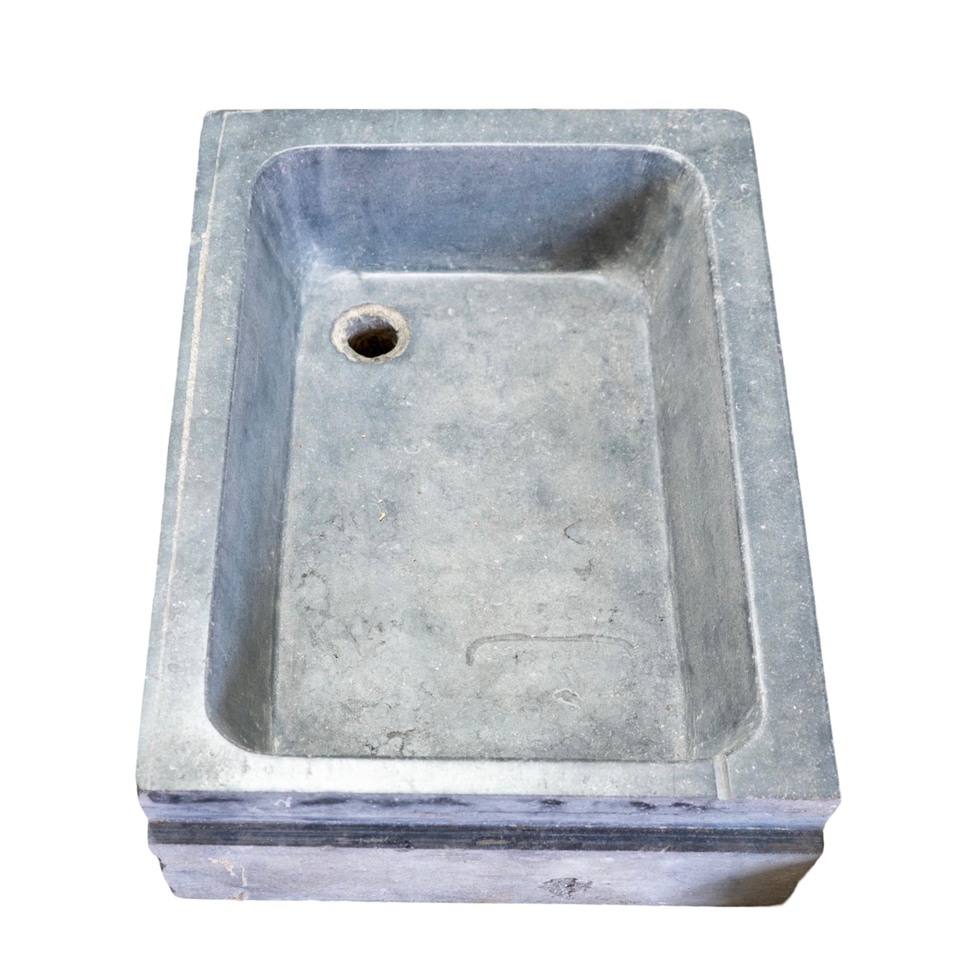 Stone Belgian Bluestone Sink For Sale