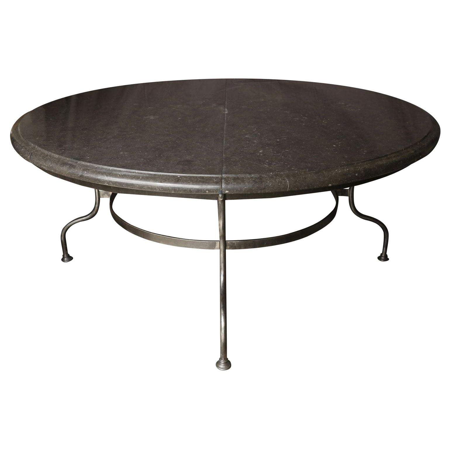 Belgian Bluestone Table on Steel Base