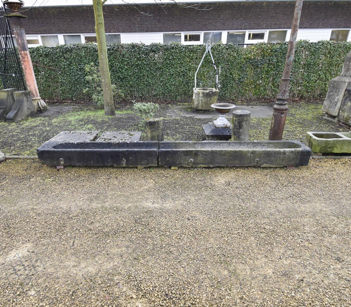Late 19th Century Belgian bluestone trough For Sale
