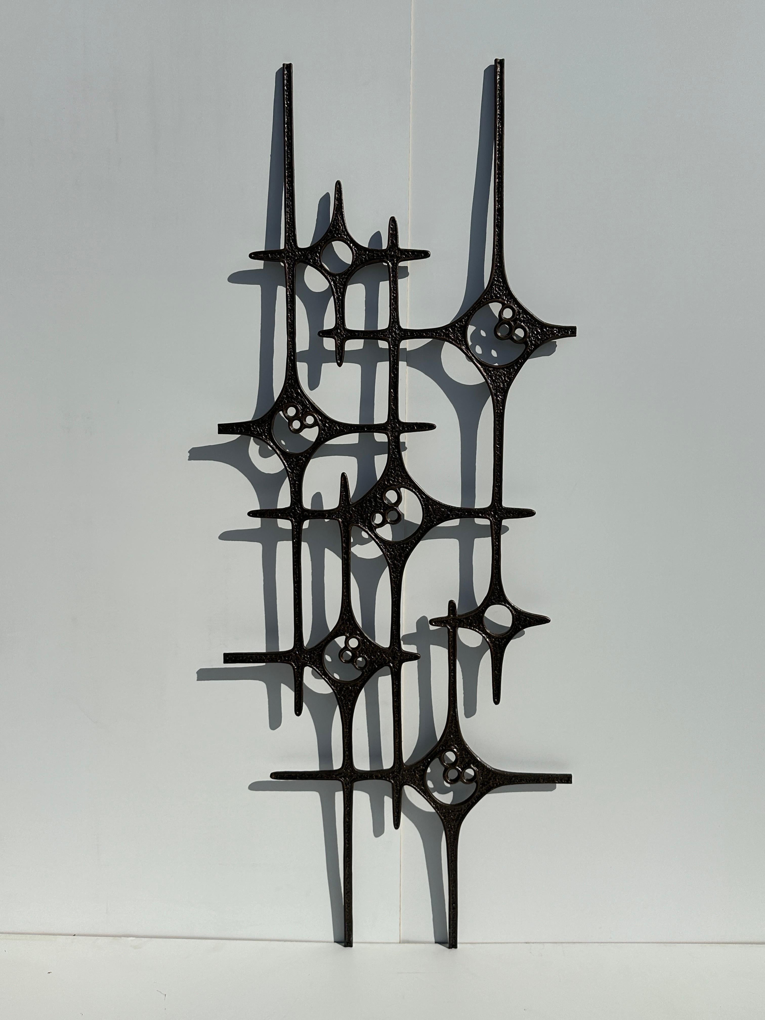 Türdekoration aus Aluminium im belgischen Brutalismus-Stil im Angebot 5