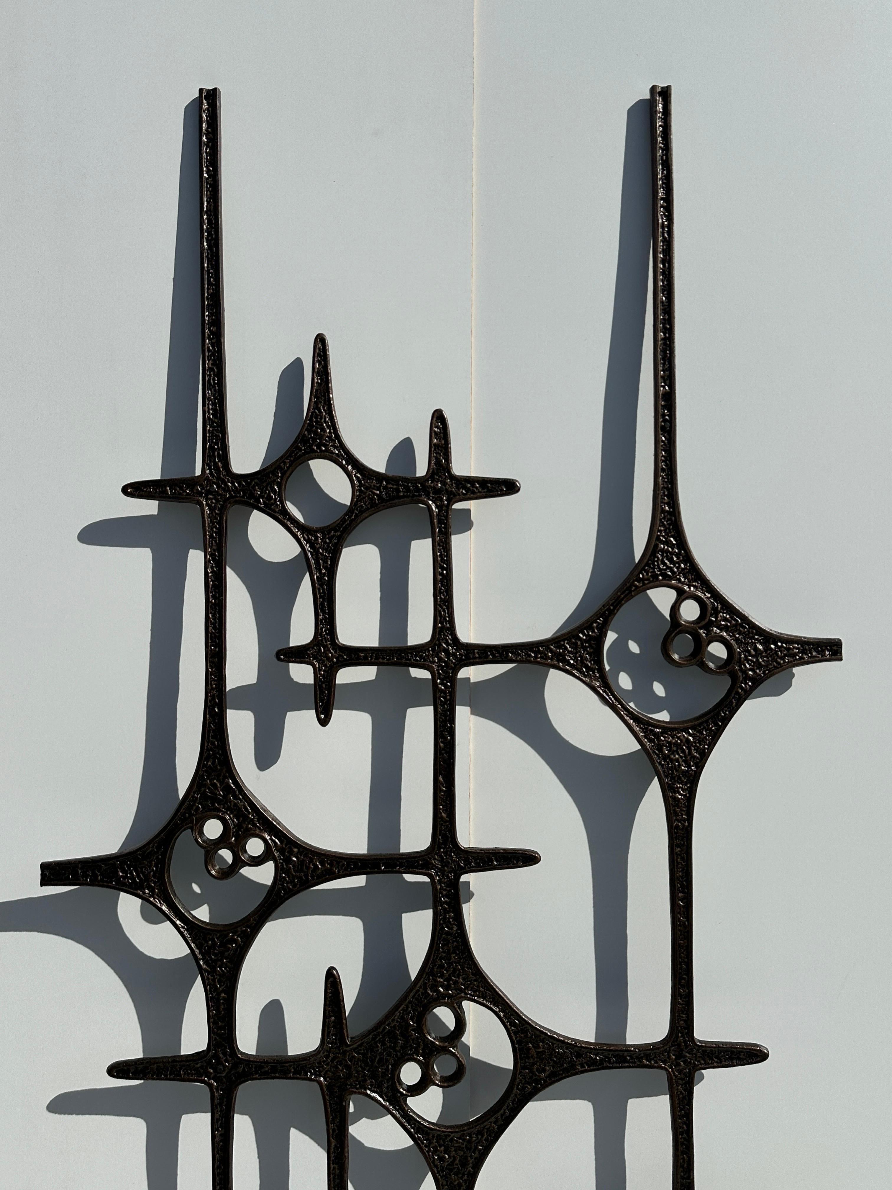 Türdekoration aus Aluminium im belgischen Brutalismus-Stil im Angebot 6
