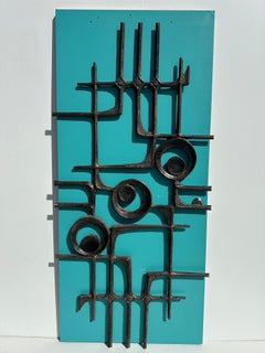 Belgian Brutalist Aluminum Door Grill Decoration