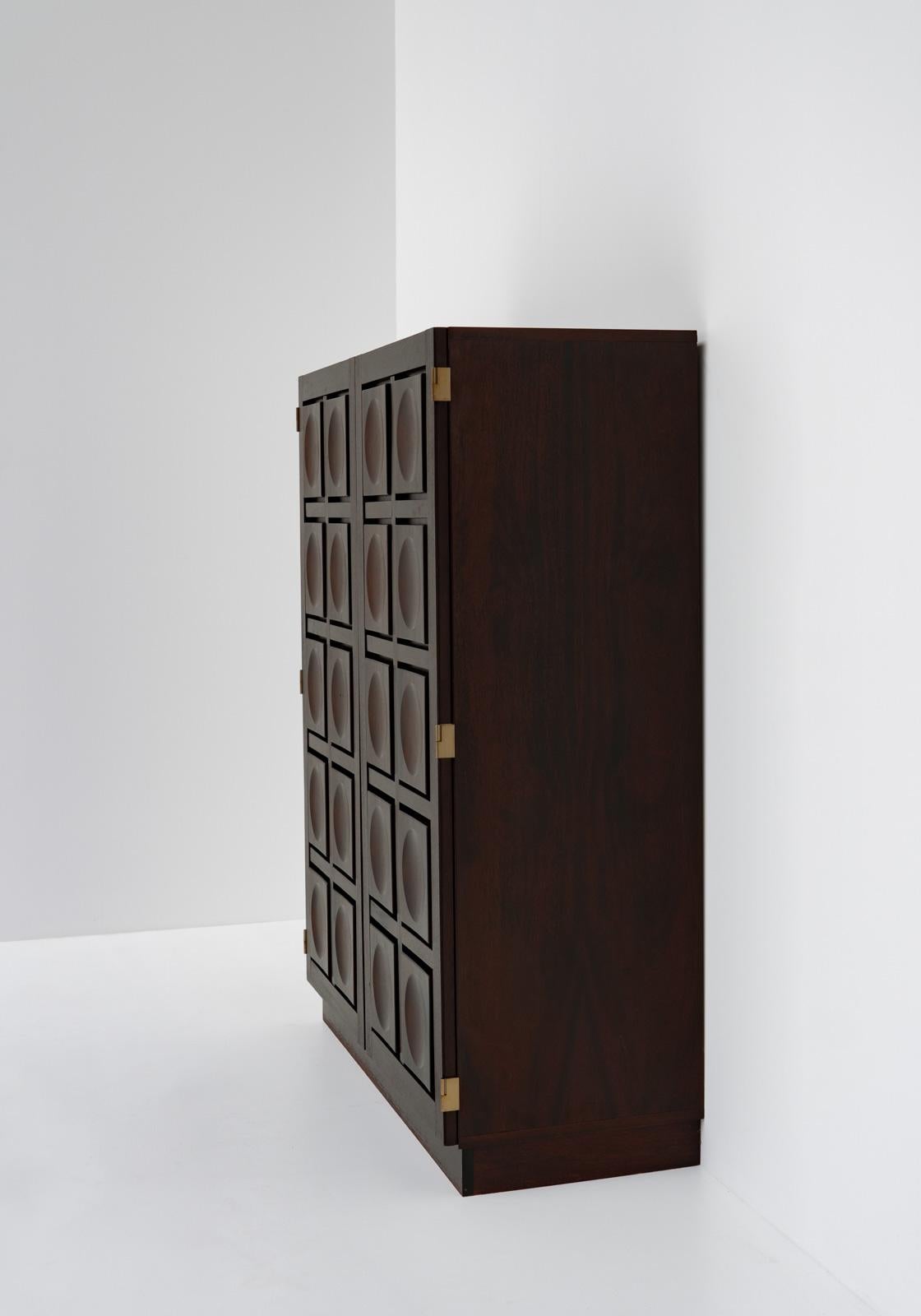 Belgian Brutalist Bar Cabinet, 1970s 2