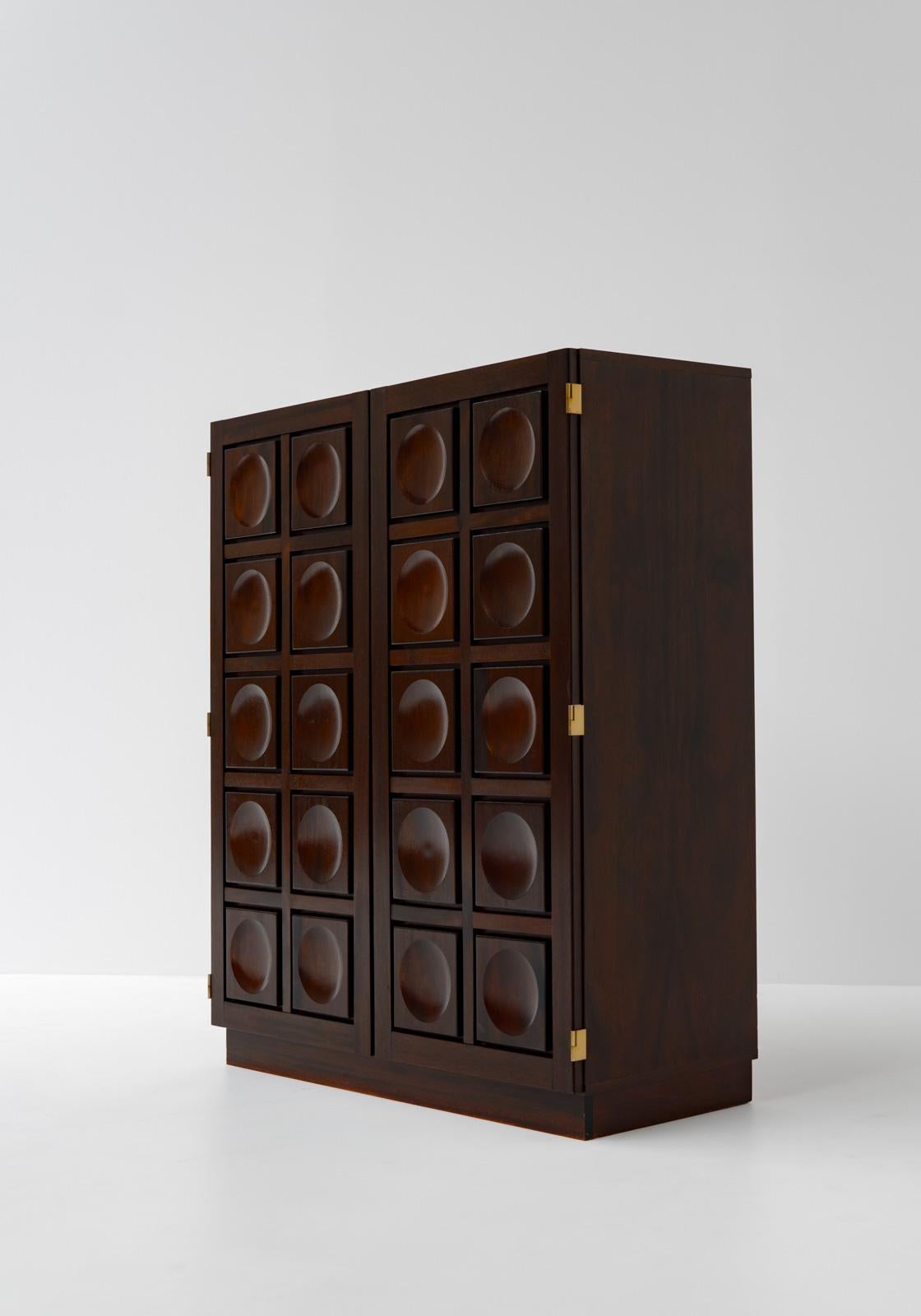 Belgian Brutalist Bar Cabinet, 1970s 3