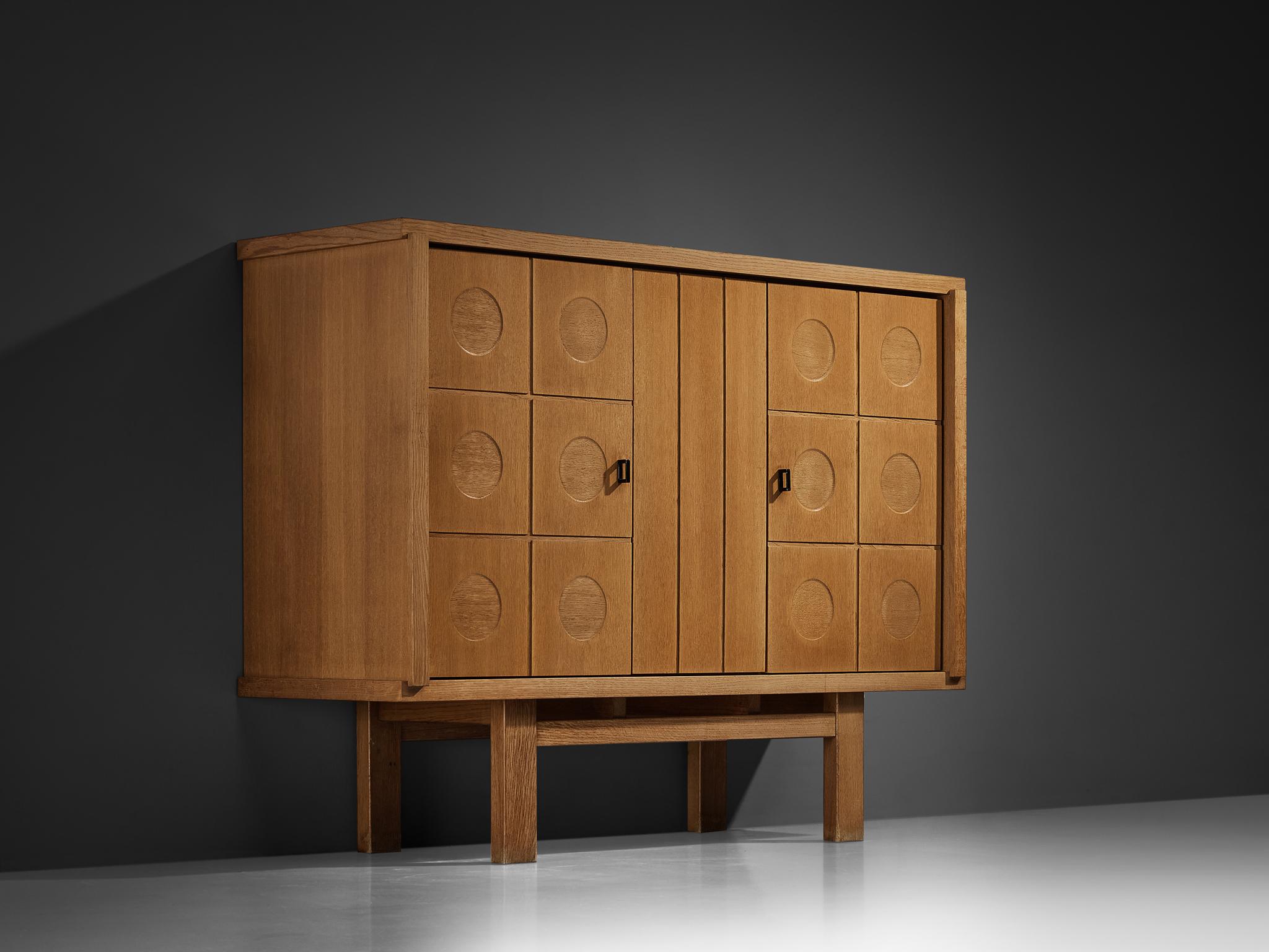 Armario Brutalista Belga de Roble en venta 2