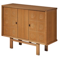 Belgian Brutalist Cabinet in Oak