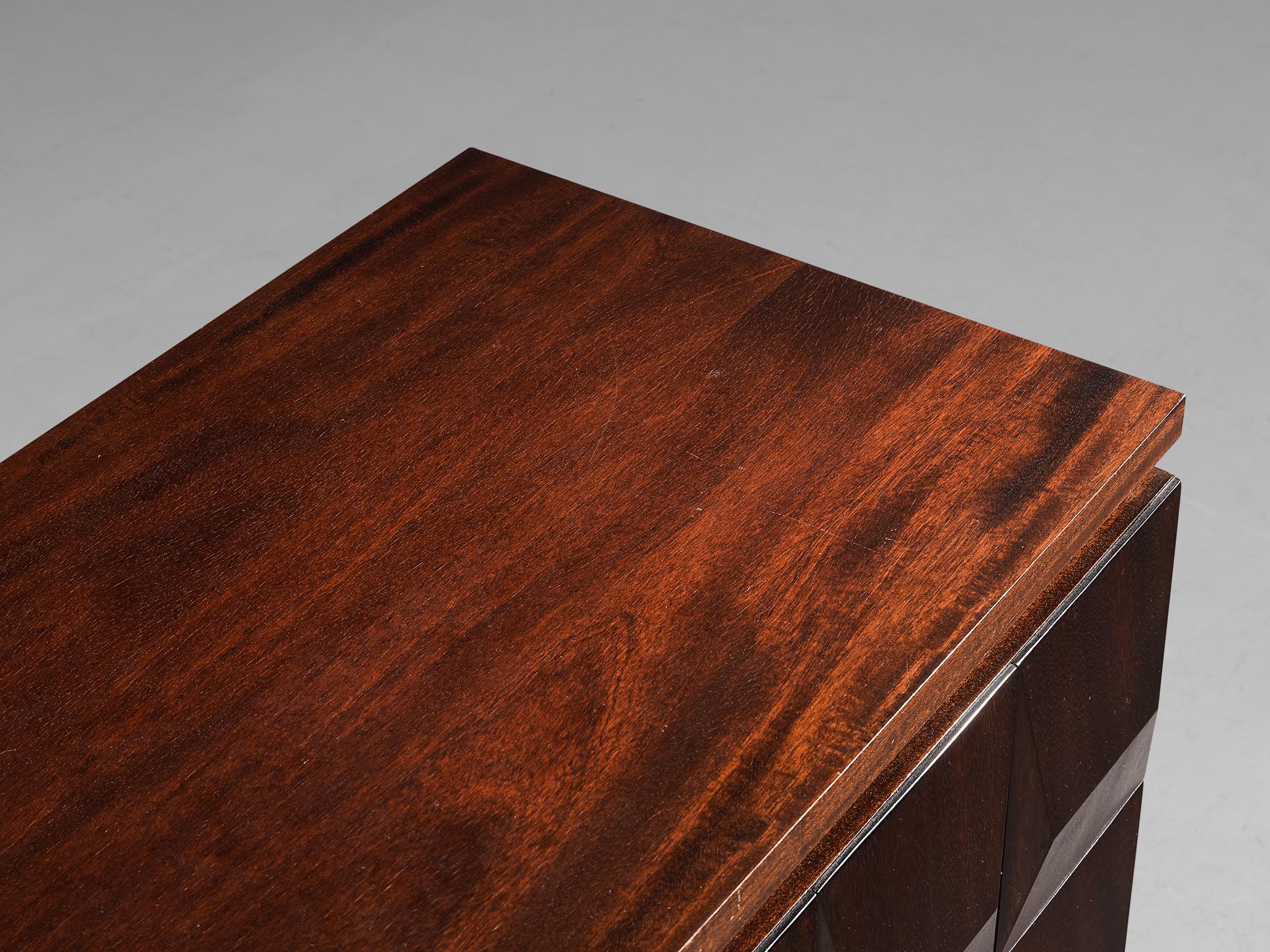 Belgian Brutalist Cabinet in Stained Oak 3