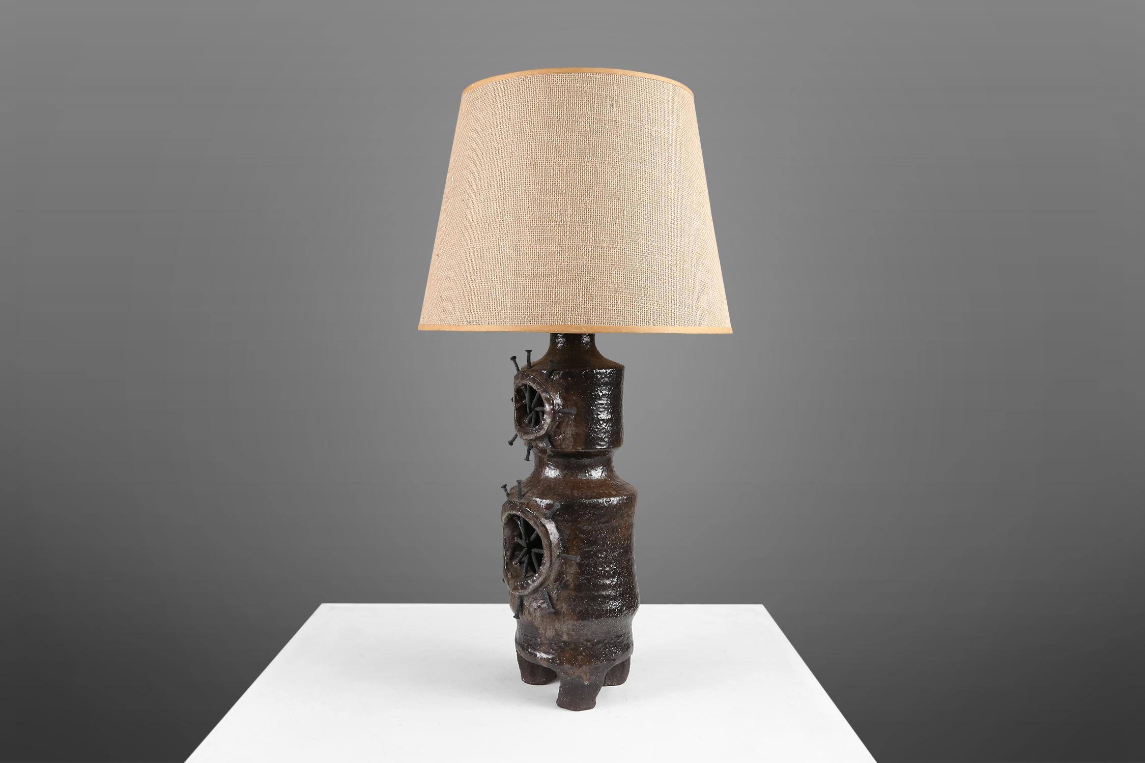 Belgian Brutalist Lamp, circa 1960 For Sale 2