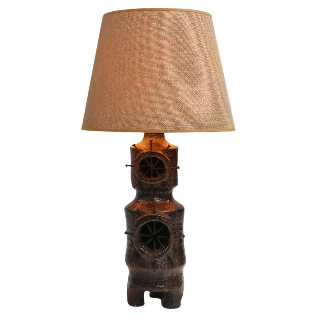 Belgian Brutalist Lamp, circa 1960 For Sale
