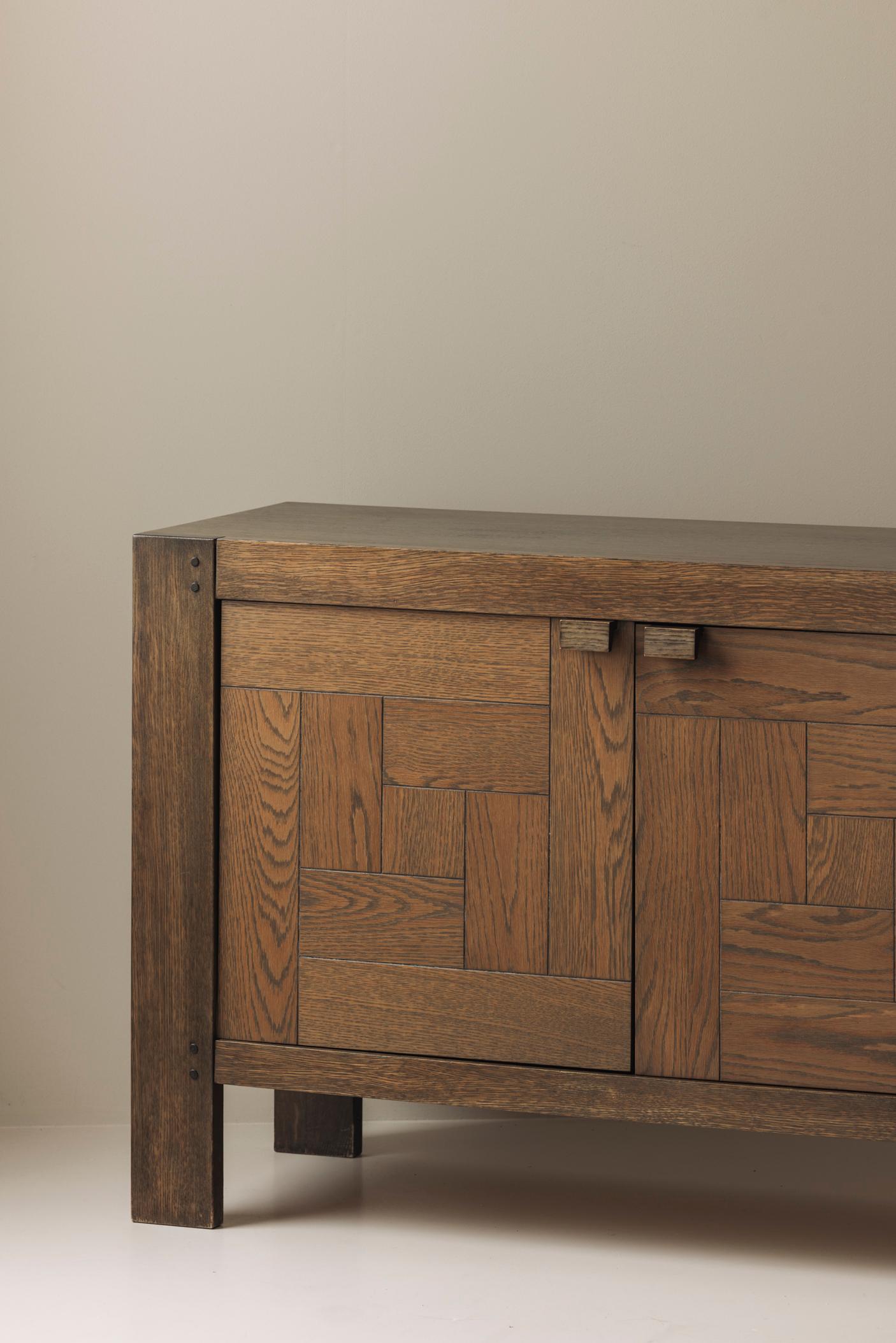 Belgian Brutalist “Modena” sideboard by Frans Defour, 1970s For Sale 5