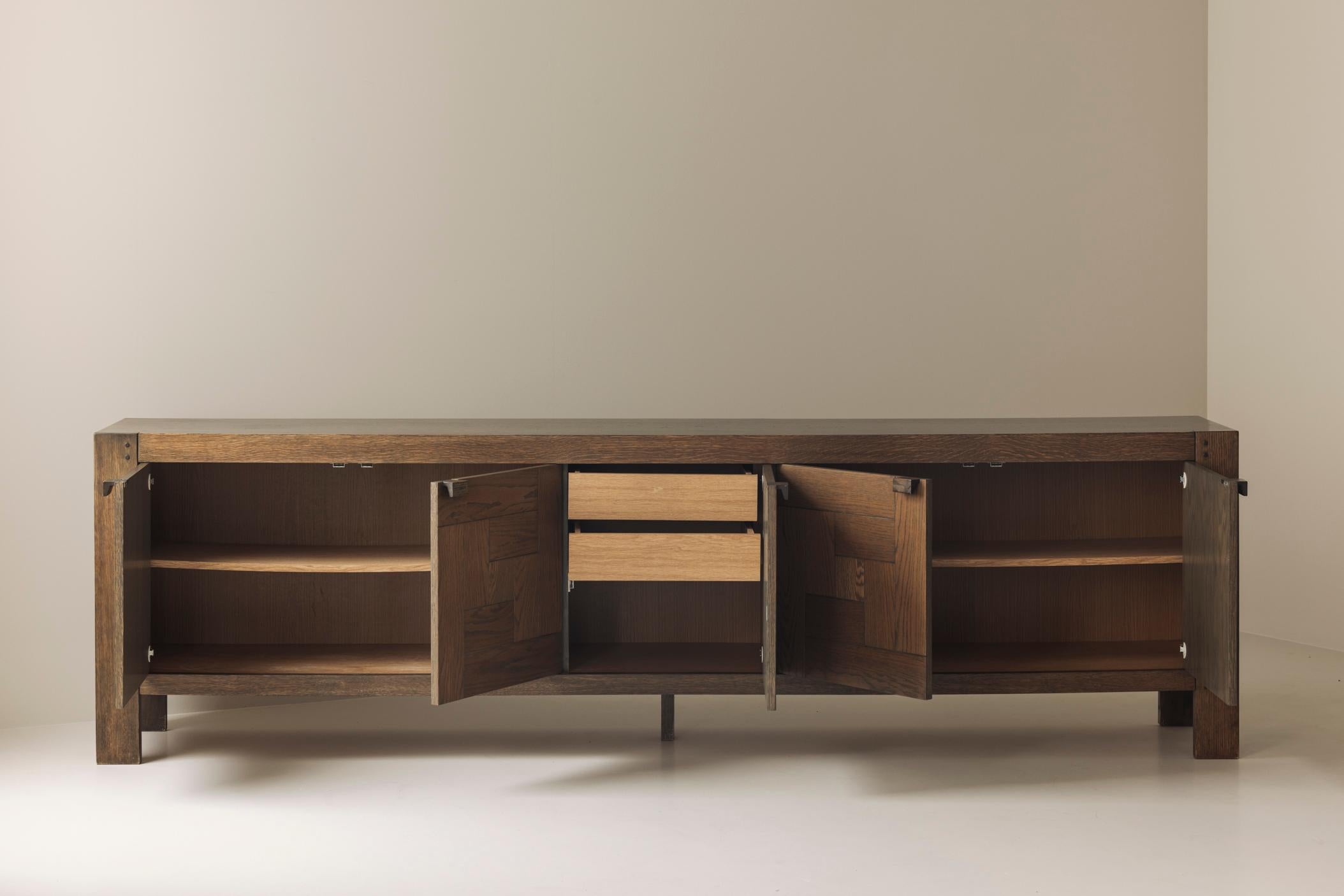 Belgian Brutalist “Modena” sideboard by Frans Defour, 1970s In Good Condition For Sale In Antwerp, BE