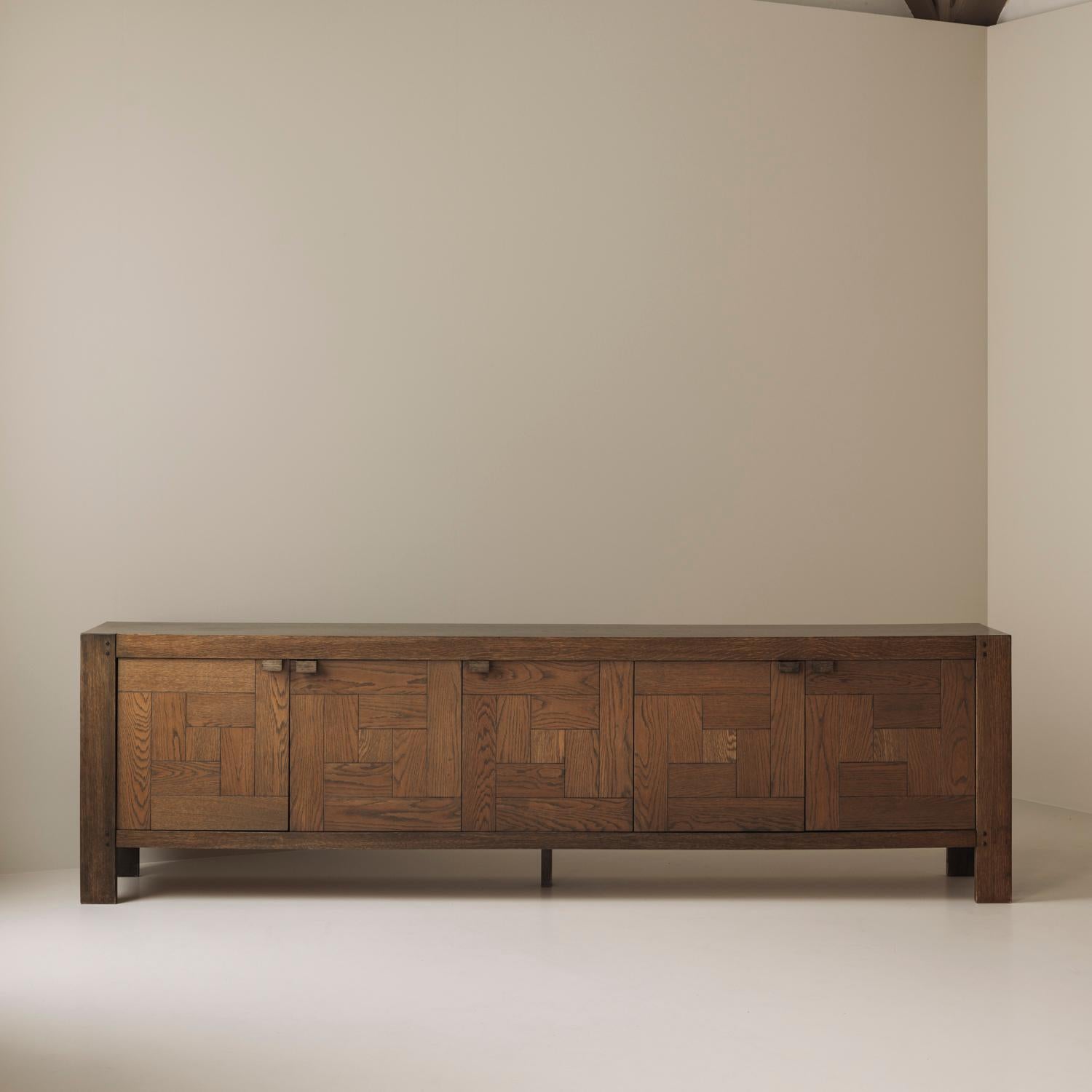 Belgian Brutalist “Modena” sideboard by Frans Defour, 1970s For Sale 3