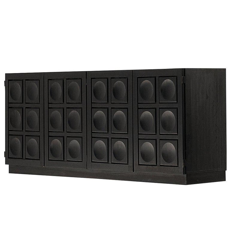 Belgian brutalist sideboard, 1980s, offered by MORENTZ