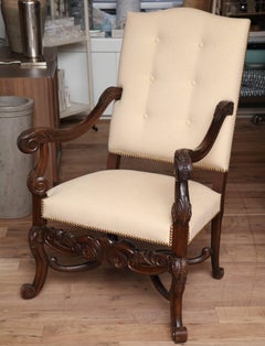Belgian Carved Armchair