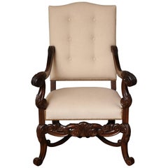 Belgian Carved Armchair