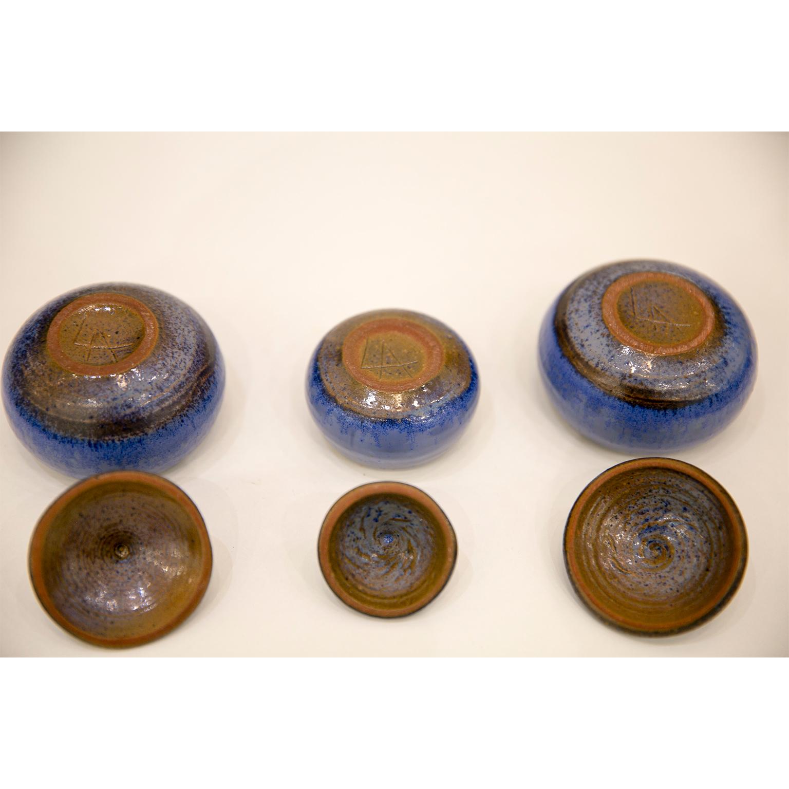 Belgian Ceramic Pots by Antonio Lampecco For Sale 5