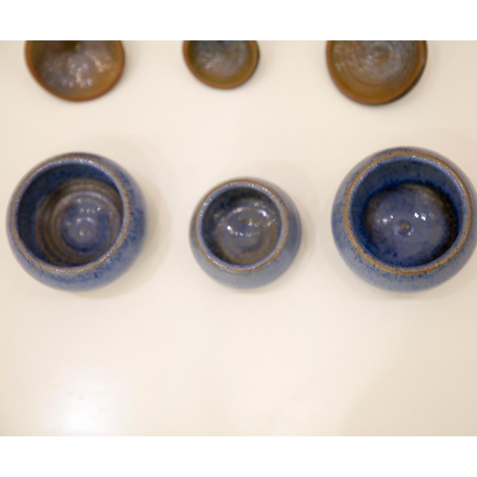 Belgian Ceramic Pots by Antonio Lampecco For Sale 3