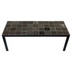 Belgian Ceramic Tile Top Coffee Table