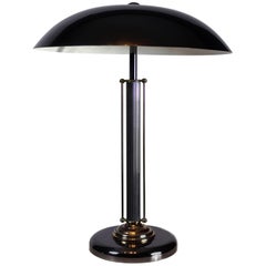 Belgian Chromed Table Lamp Massive, 1970s