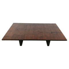 Belgian Coffee Table in Wenge and Bamboo by Axel Vervoordt, 1980s