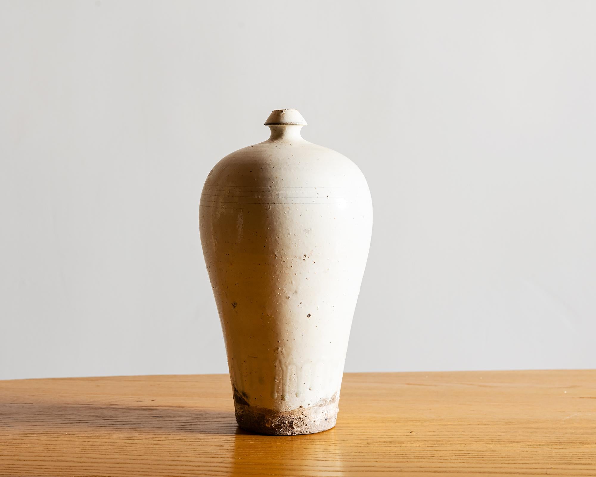 Glazed Belgian Contemporary Vase in Bisque Glaze, 2018 For Sale