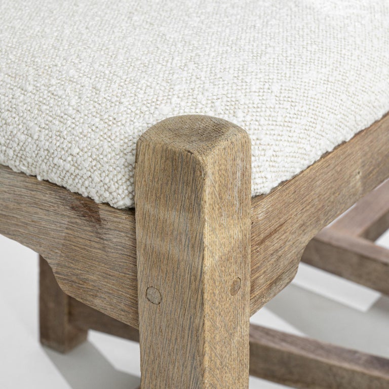 Belgian Country Bleached Oak Dining Chairs, Set of Six at 1stDibs