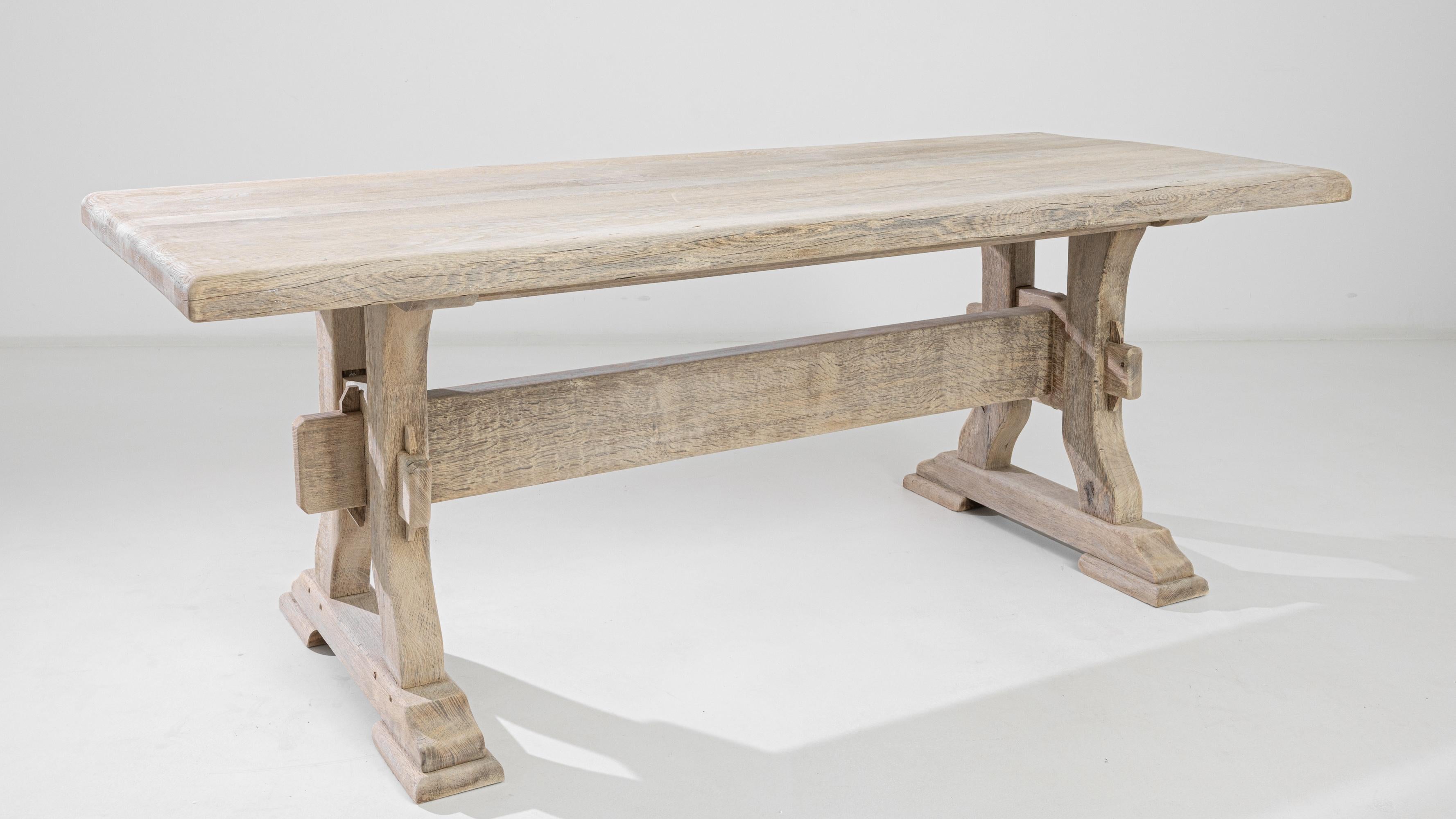 Belgian Country Bleached Oak Dining Table 2