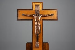 Crucifijo belga Roble y cobre, ca. 1920