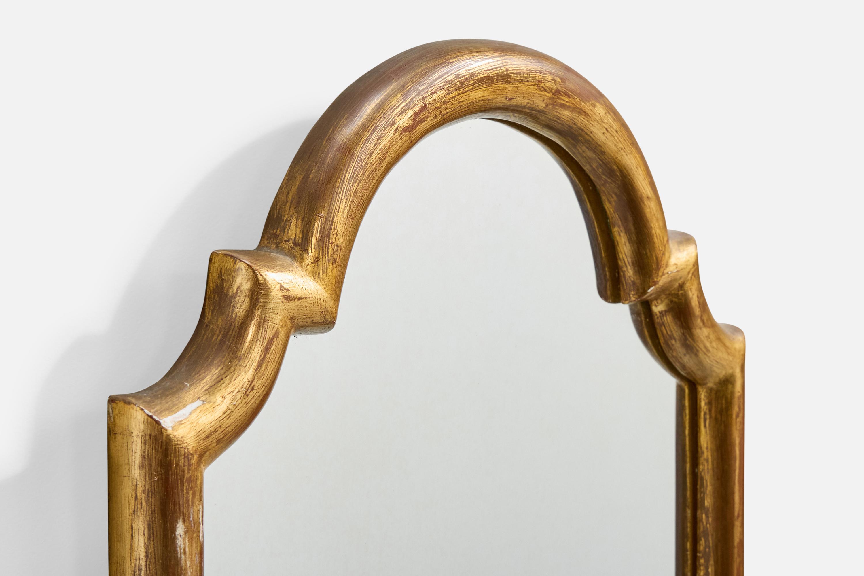 Belge Designer belge, miroir mural, Wood, Belgique, années 1970 en vente