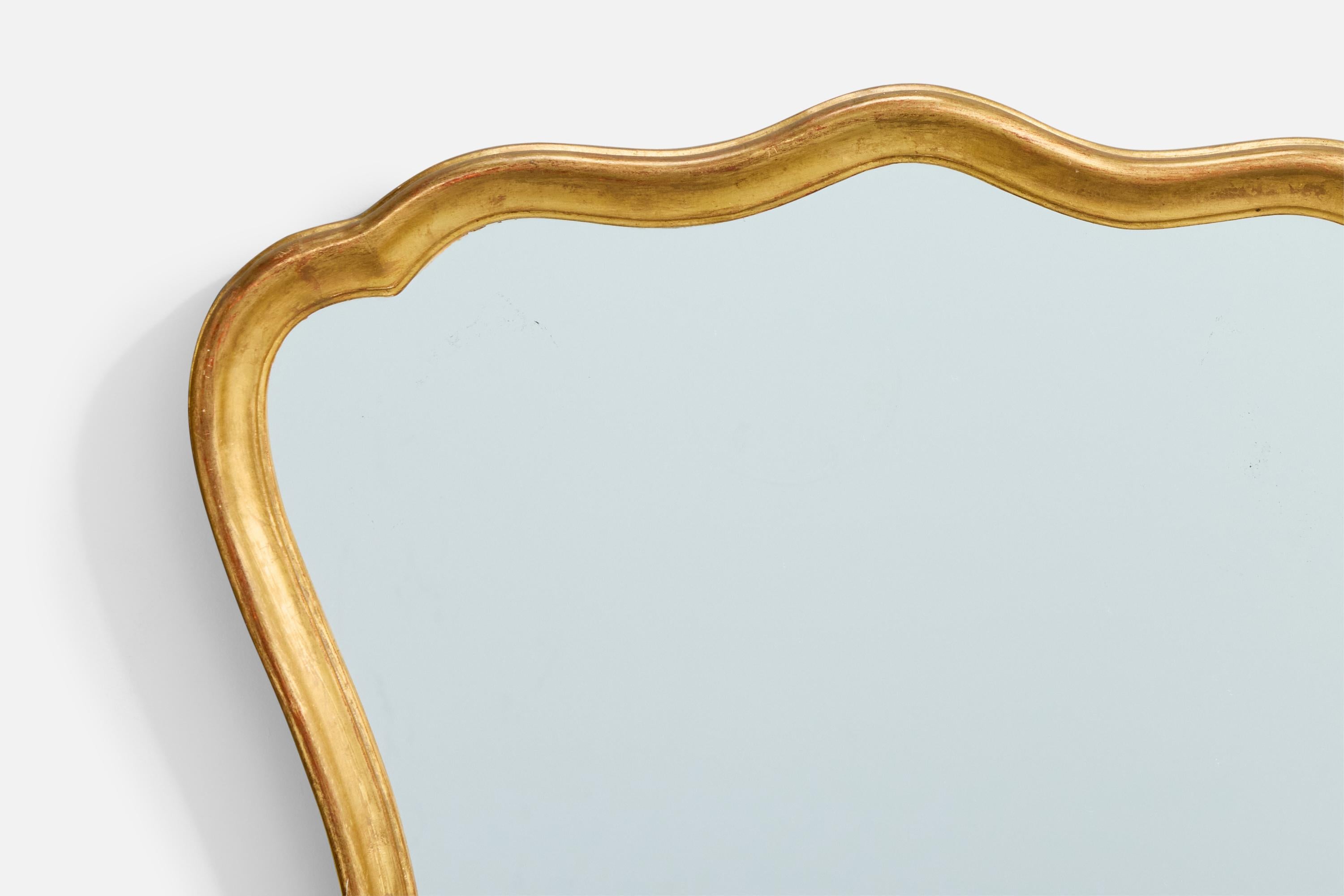 Belge Designer belge, miroir mural, Wood, Belgique, années 1970 en vente