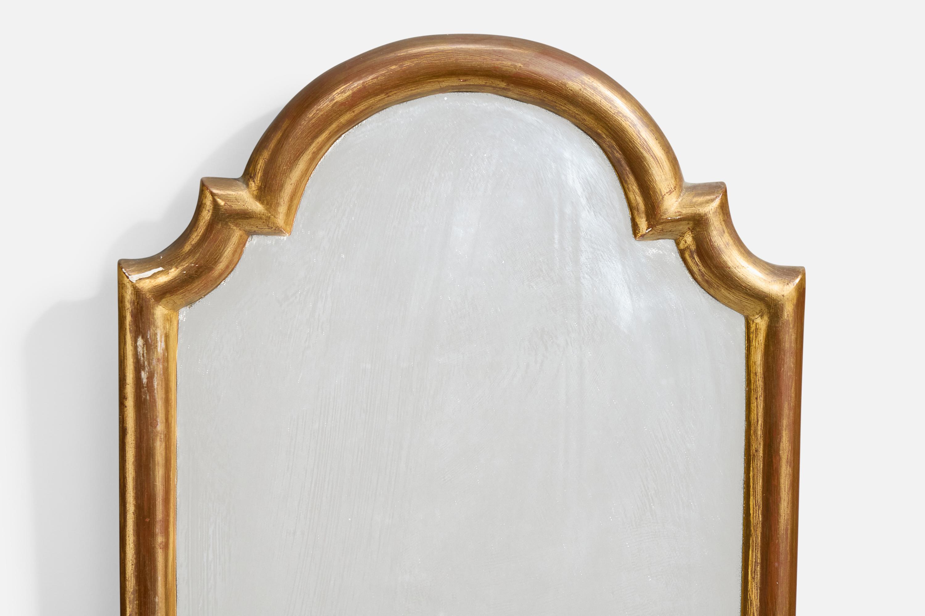 Designer belge, miroir mural, Wood, Belgique, années 1970 Bon état - En vente à High Point, NC